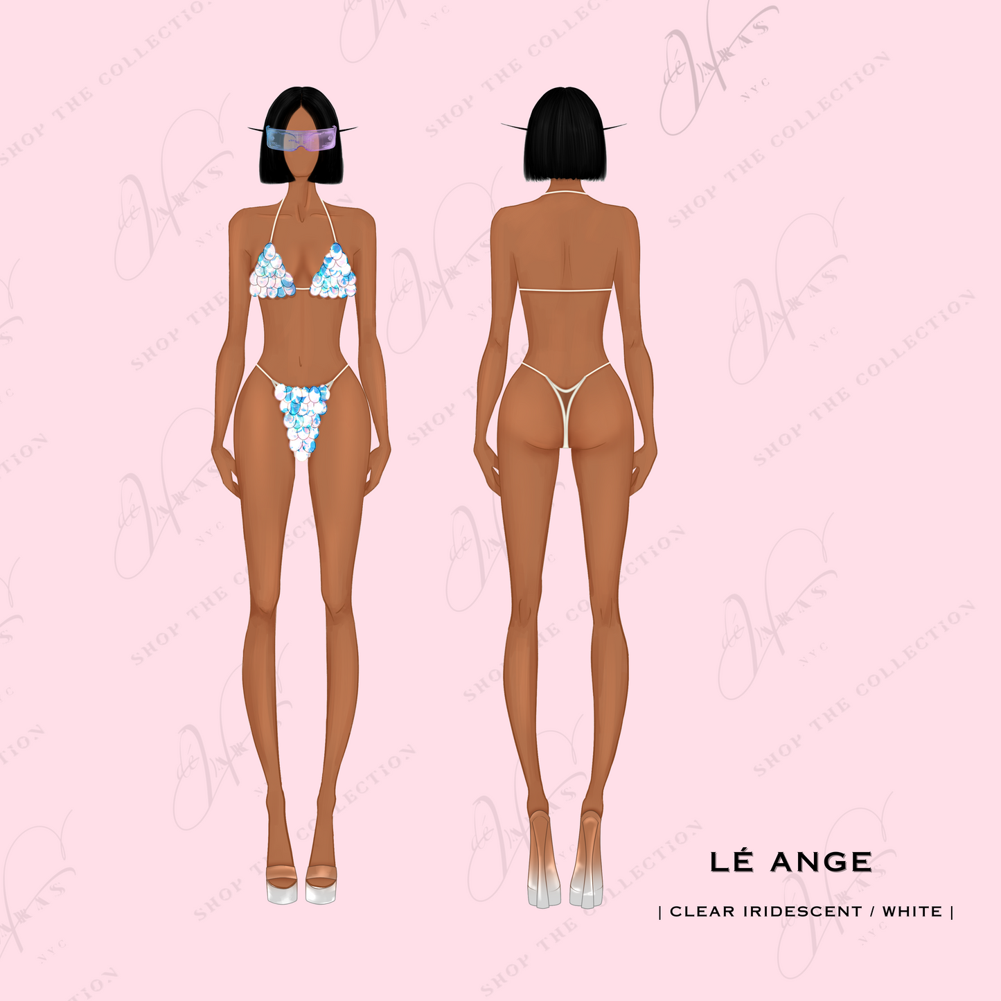 Feé Disco Bikini Set | Risquée [LÉ ANGE]